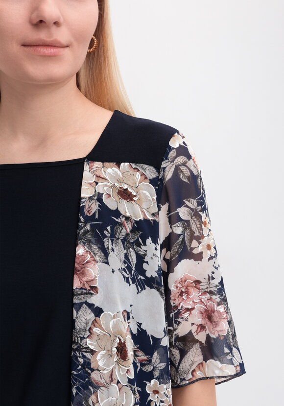 Платье с шифоновой накидкой с узором шир.  580, рис. 17