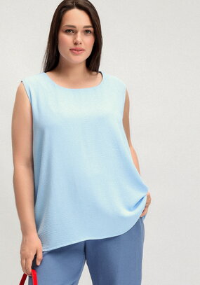 Топ свободного кроя с круглым вырезом