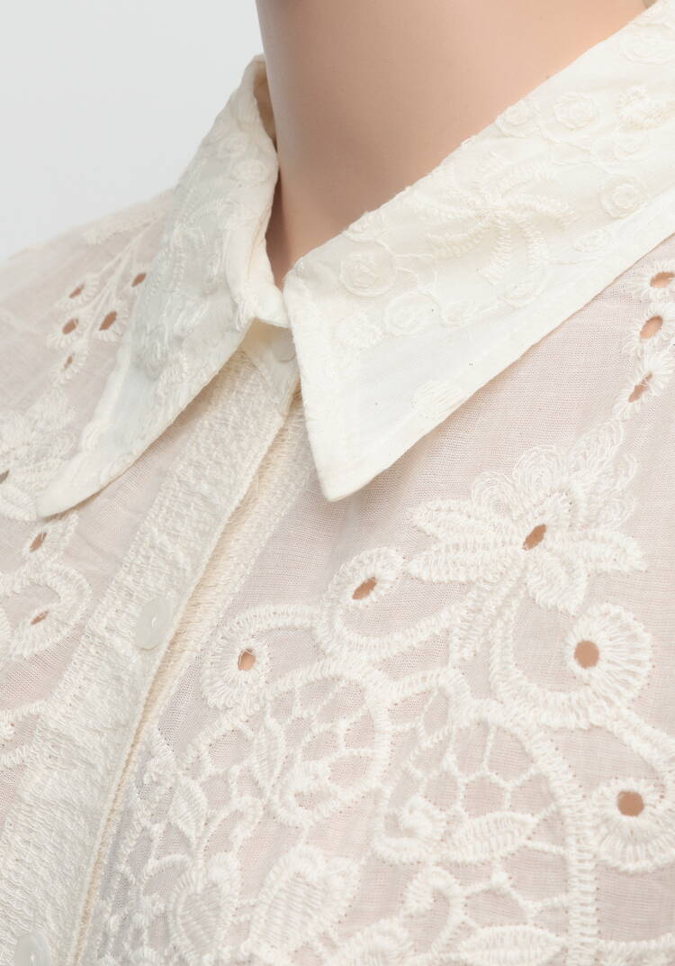 Блуза с вышивкой и кружевом Анна шир.  750, рис. 11
