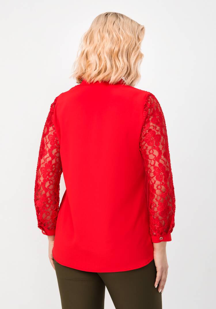 Блуза с ажурным кружевом на груди шир.  750, рис. 22