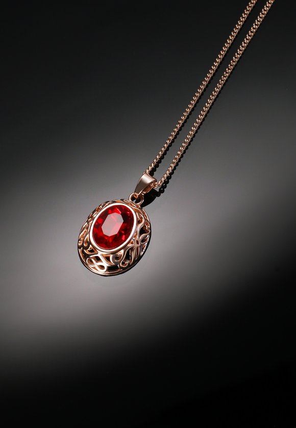 Комплект сережек Рубиновая страсть шир.  580, рис. 6