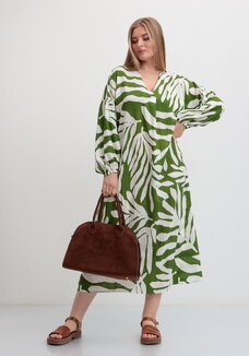 Платье макси с длинным рукавом