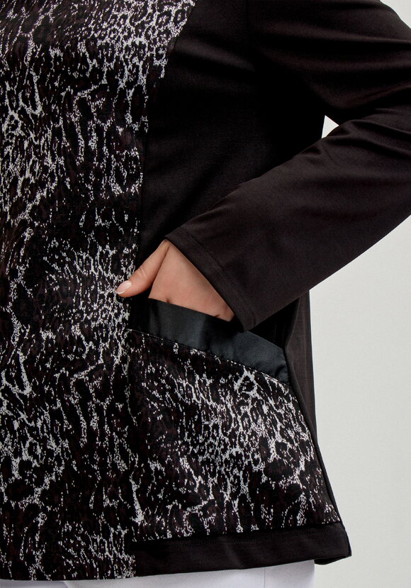 Блуза с анималистичным принтом по груди шир.  580, рис. 14