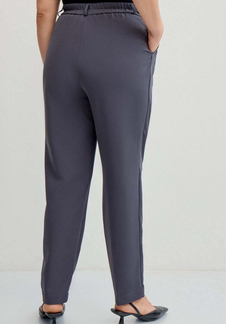 Брюки прямого кроя из костюмной ткани шир.  750, рис. 3