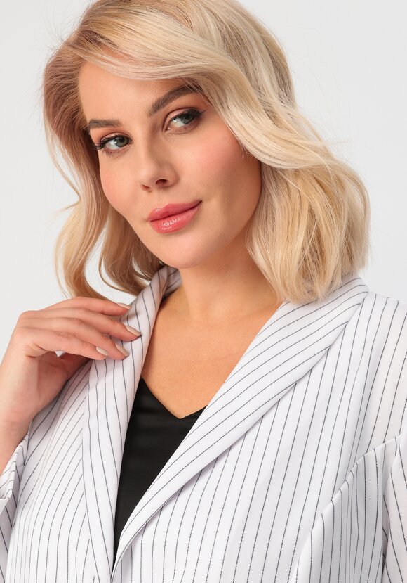 Пиджак однобортный в полоску шир.  580, рис. 15