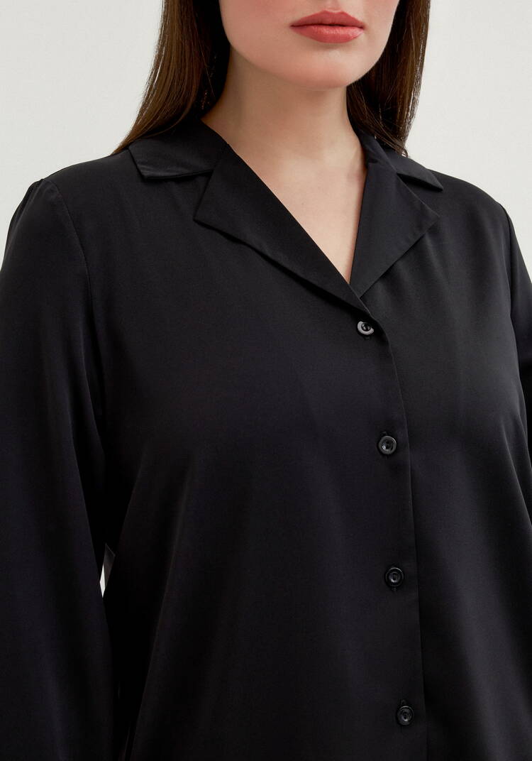 Блуза с отложным воротником с пуговицами шир.  750, рис. 23