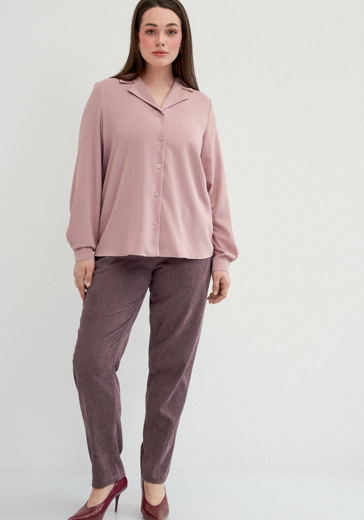 Брюки из микровельвета с комфортным поясом шир.  750, рис. 8