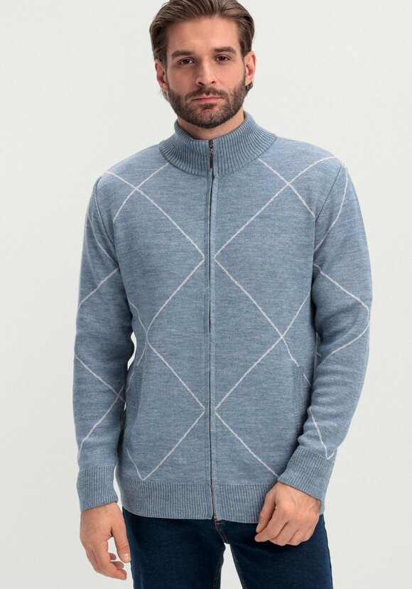 Кардиган на молнии с высокой горловиной шир.  580, рис. 13