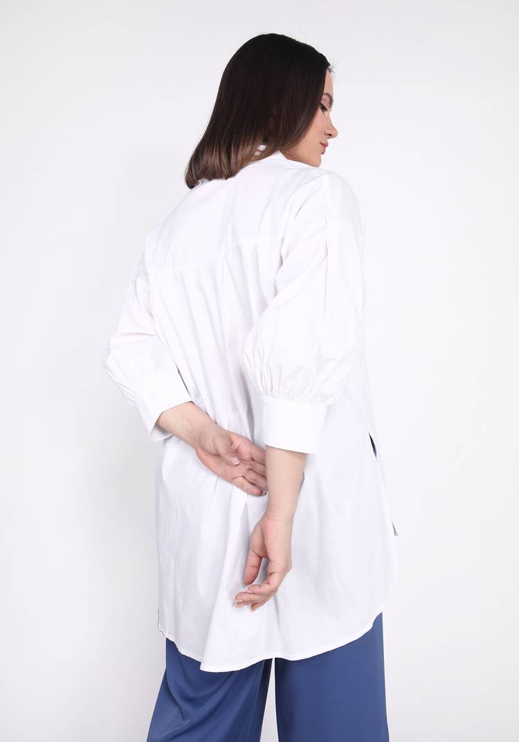 Блуза свободного кроя с объемными рукавами шир.  750, рис. 3