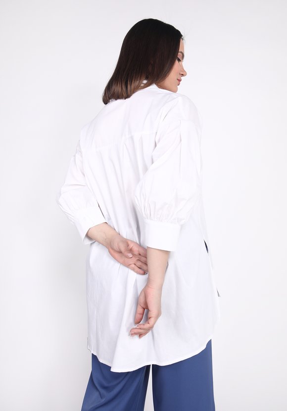 Блуза свободного кроя с объемными рукавами шир.  580, рис. 3