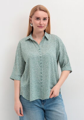 Рубашка свободная на пуговицах