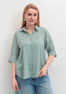 Рубашка свободная на пуговицах