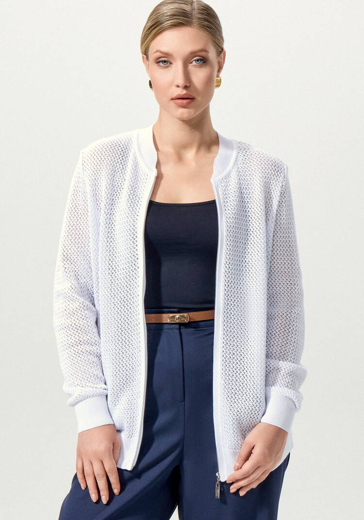 Бомбер ажурный на свободу движения шир.  750, рис. 15