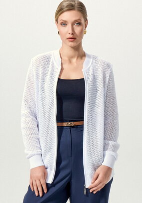 Бомбер ажурный на свободу движения