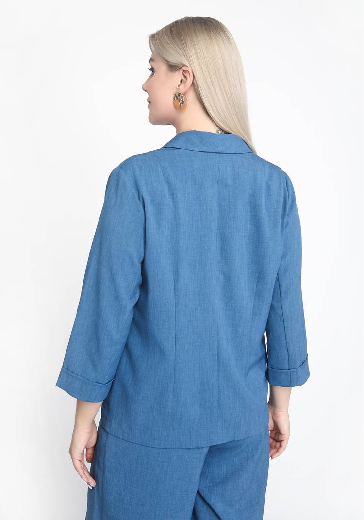 Жакет классический однобортный шир.  750, рис. 7