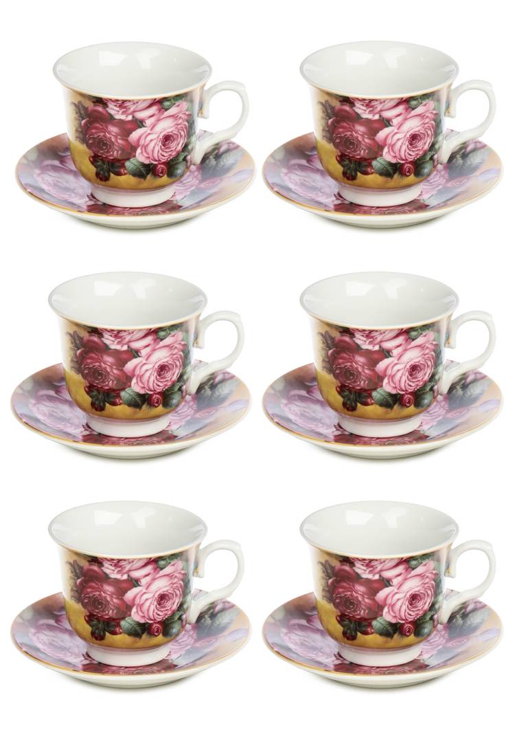 Чайный сервиз Пионы, 12 предметов шир.  750, рис. 1