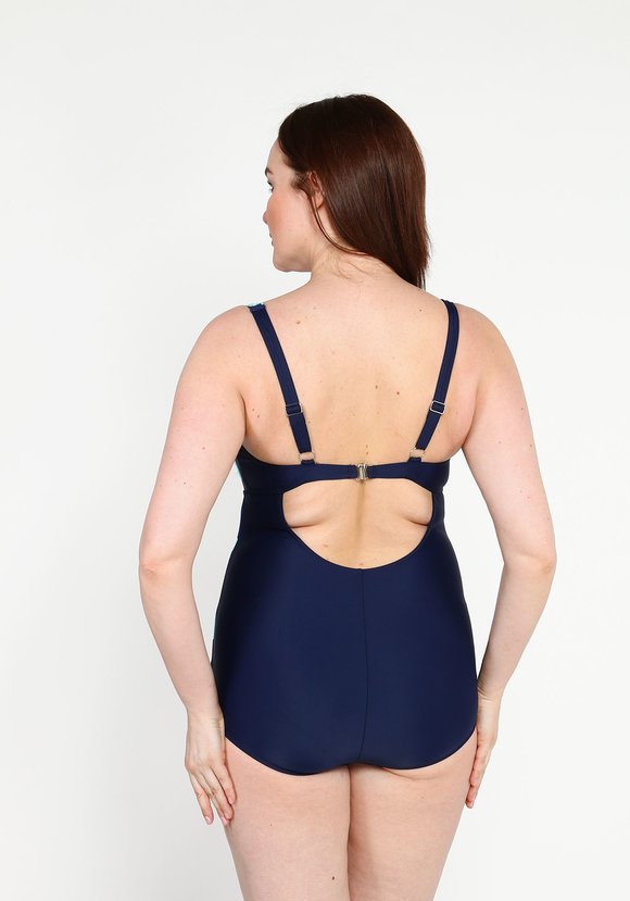 Купальник слитный с имитацией топа шир.  580, рис. 3