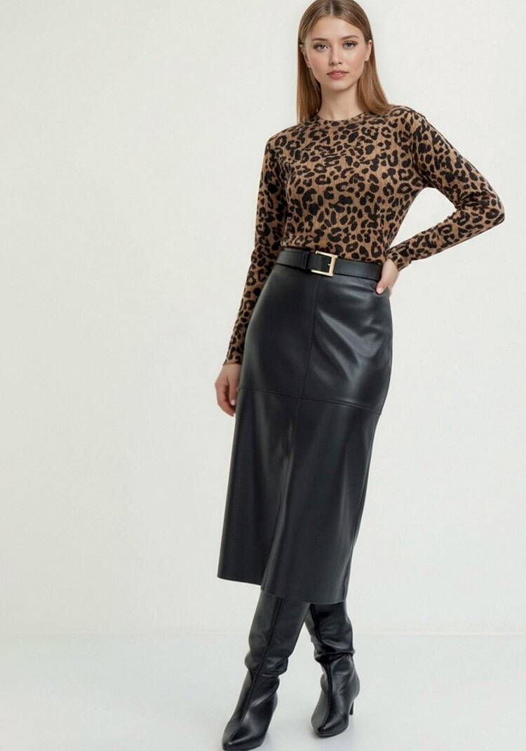 Лонгслив с анималистичным принтом шир.  750, рис. 17