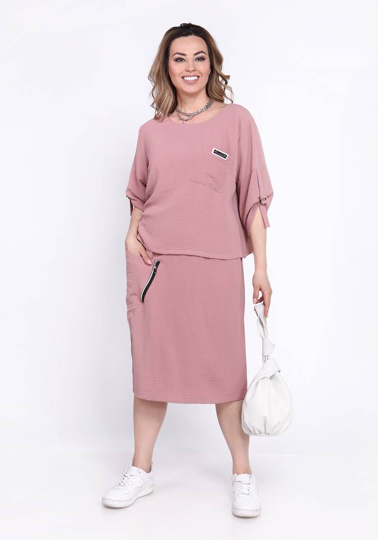 Блуза с патой на рукаве шир.  750, рис. 3