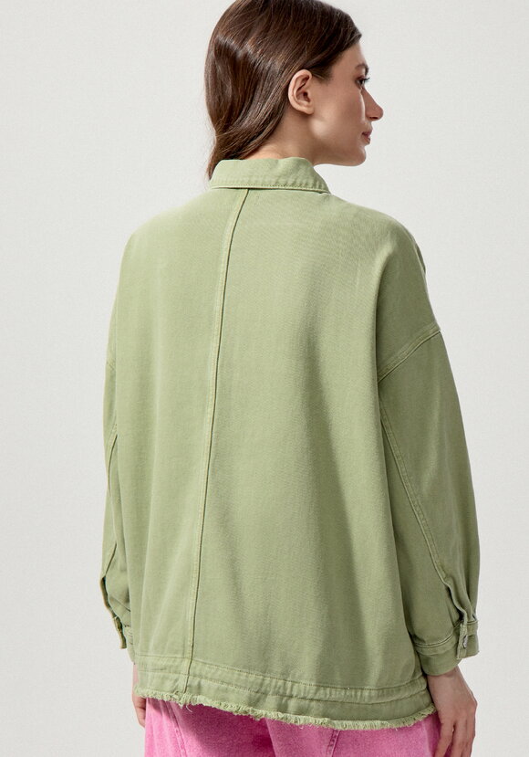 Джинсовая куртка со стразами на карманах шир.  580, рис. 12