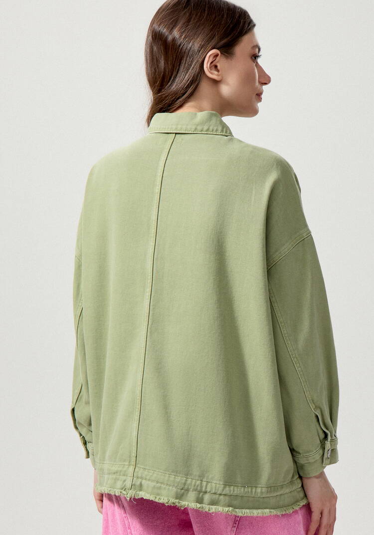 Джинсовая куртка со стразами на карманах шир.  750, рис. 12