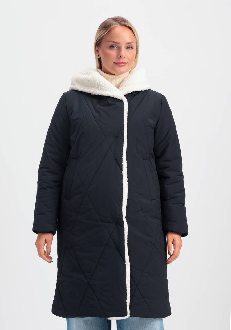 Пальто с меховой опушкой и капюшоном шир.  750, рис. 4