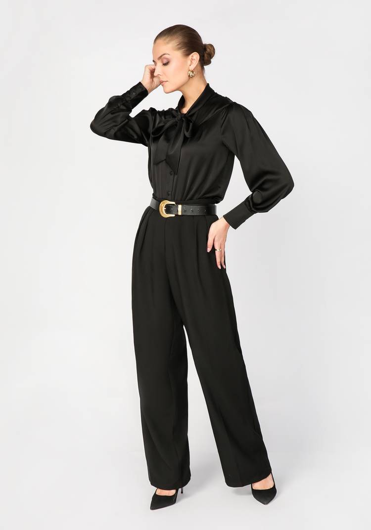 Блуза с декоративным бантом прямого силуэта шир.  750, рис. 16