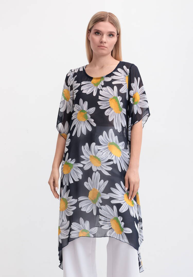 Туника с удлиненными уголками по низу шир.  750, рис. 12