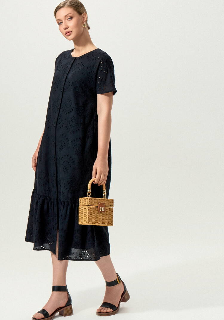 Платье ажурное с цельнокроеным рукавом шир.  750, рис. 33