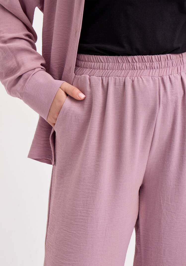 Брюки широкие на резинке по талии шир.  750, рис. 19