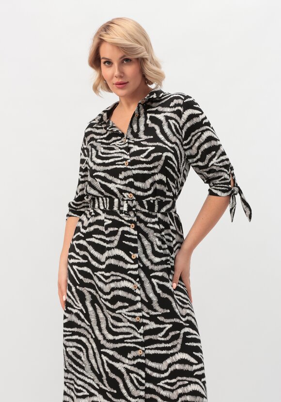 Платье-рубашка прямого силуэта с разрезами шир.  580, рис. 10