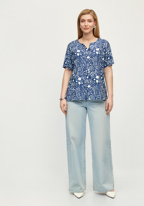 Блуза Путешествие мечты шир.  580, рис. 14