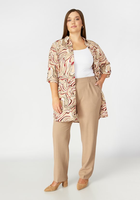 Брюки с комфортным поясом Елена шир.  580, рис. 4