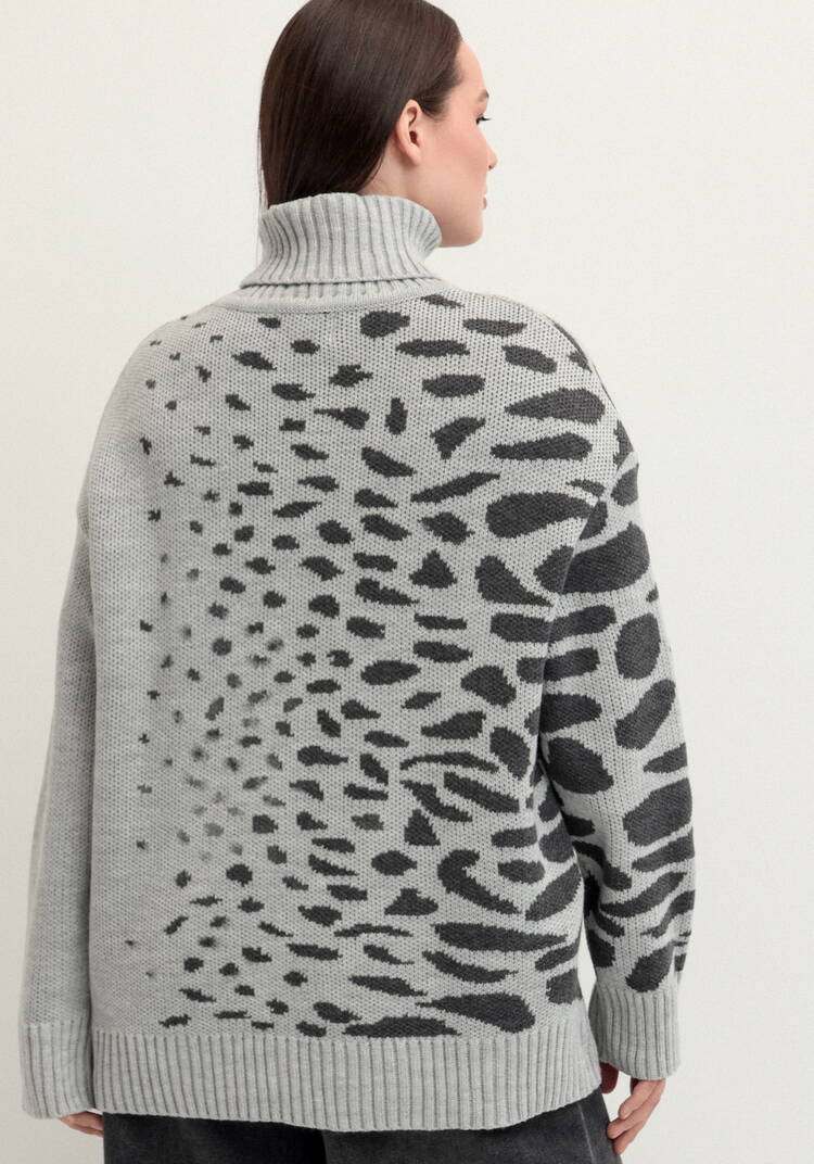 Джемпер с асимметричным расположением рисунка шир.  750, рис. 3