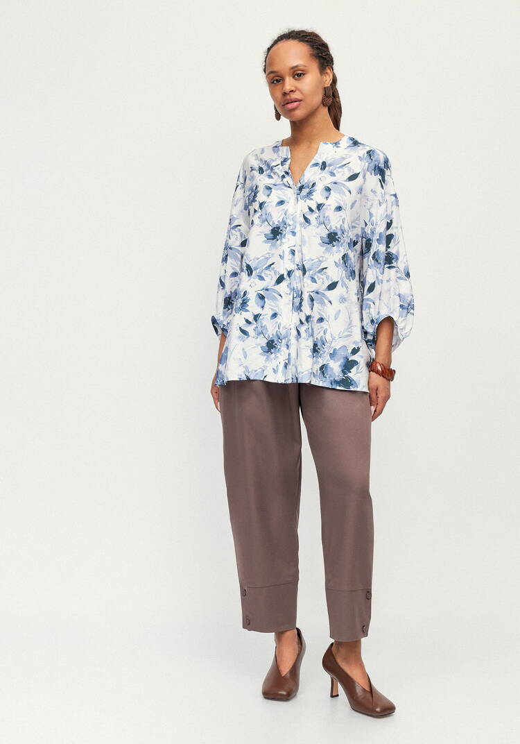 Блуза изо льна с принтом Эмилия шир.  750, рис. 10