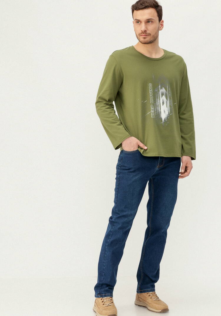 Комплект мужских лонгсливов с принтом шир.  750, рис. 20