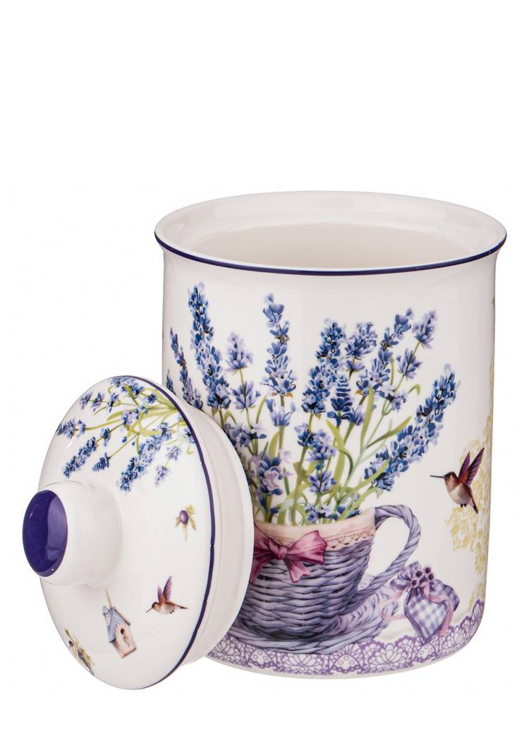 Банка из фарфора с крышкой шир.  750, рис. 13