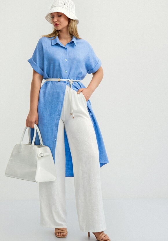 Платье со спущенным плечом А-силуэта шир.  580, рис. 1