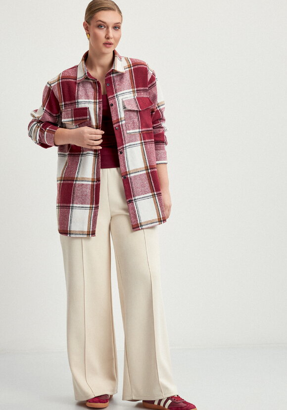 Рубашка фланелевая в клeтку шир.  580, рис. 10