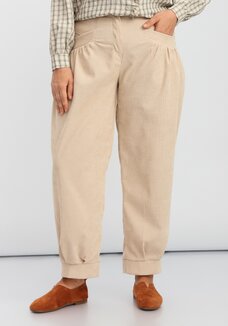 Брюки-бананы с манжетами по низу