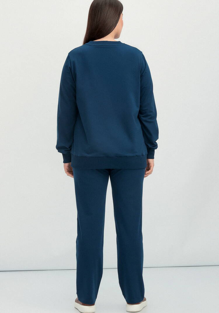 Комплект (брюки и свитшот с принтом) шир.  750, рис. 12