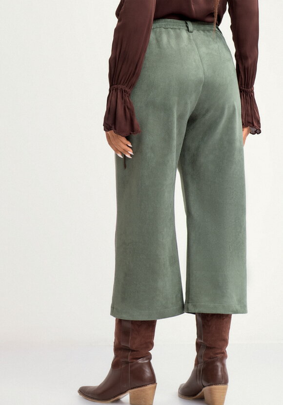 Брюки кюлоты из эко замши шир.  580, рис. 3