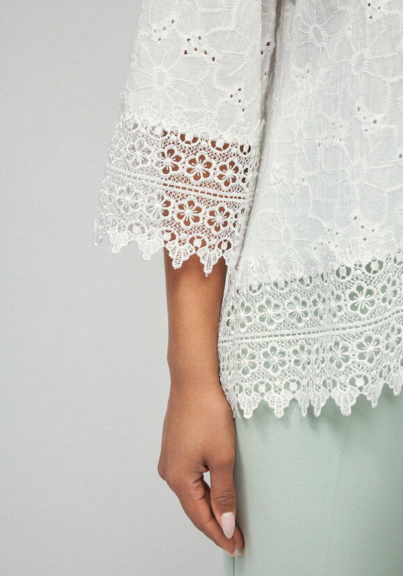 Блуза с кружевом Джулия шир.  580, рис. 6