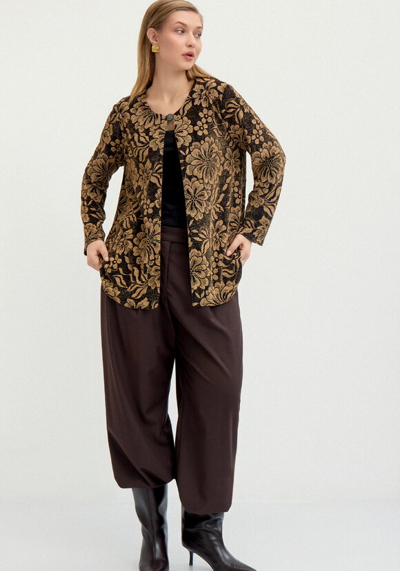 Кардиган с рисунком из люрекса шир.  580, рис. 14