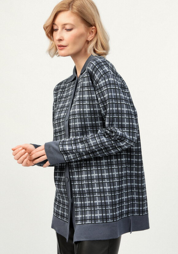 Рубашка-джемпер с отложным воротником клетка шир.  580, рис. 18