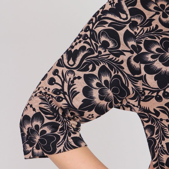 Платье-миди со свободными рукавами шир.  580, рис. 5