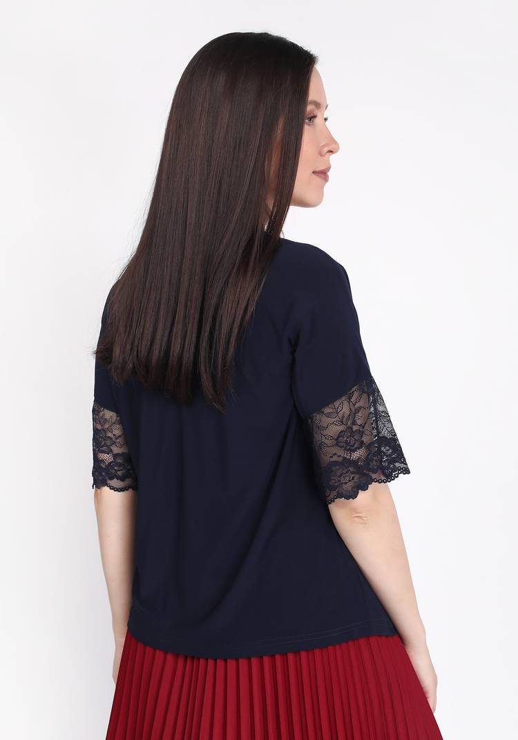 Блуза Ажурные узоры шир.  750, рис. 3