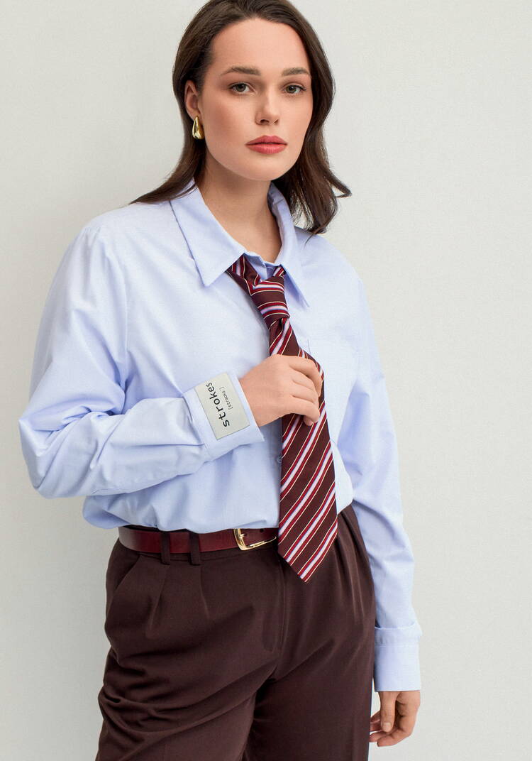 Рубашка хлопковая с шевроном на рукаве шир.  750, рис. 8