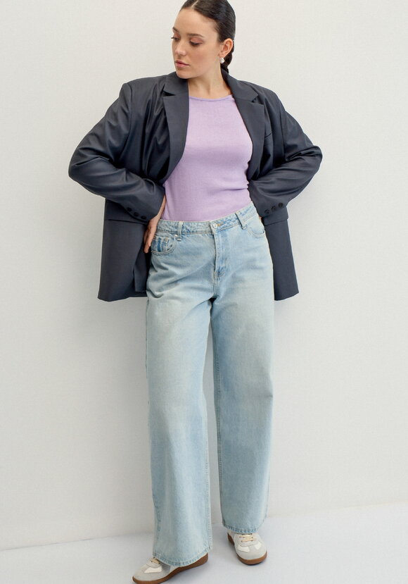 Джемпер свободный с горлом лодочкой шир.  580, рис. 14