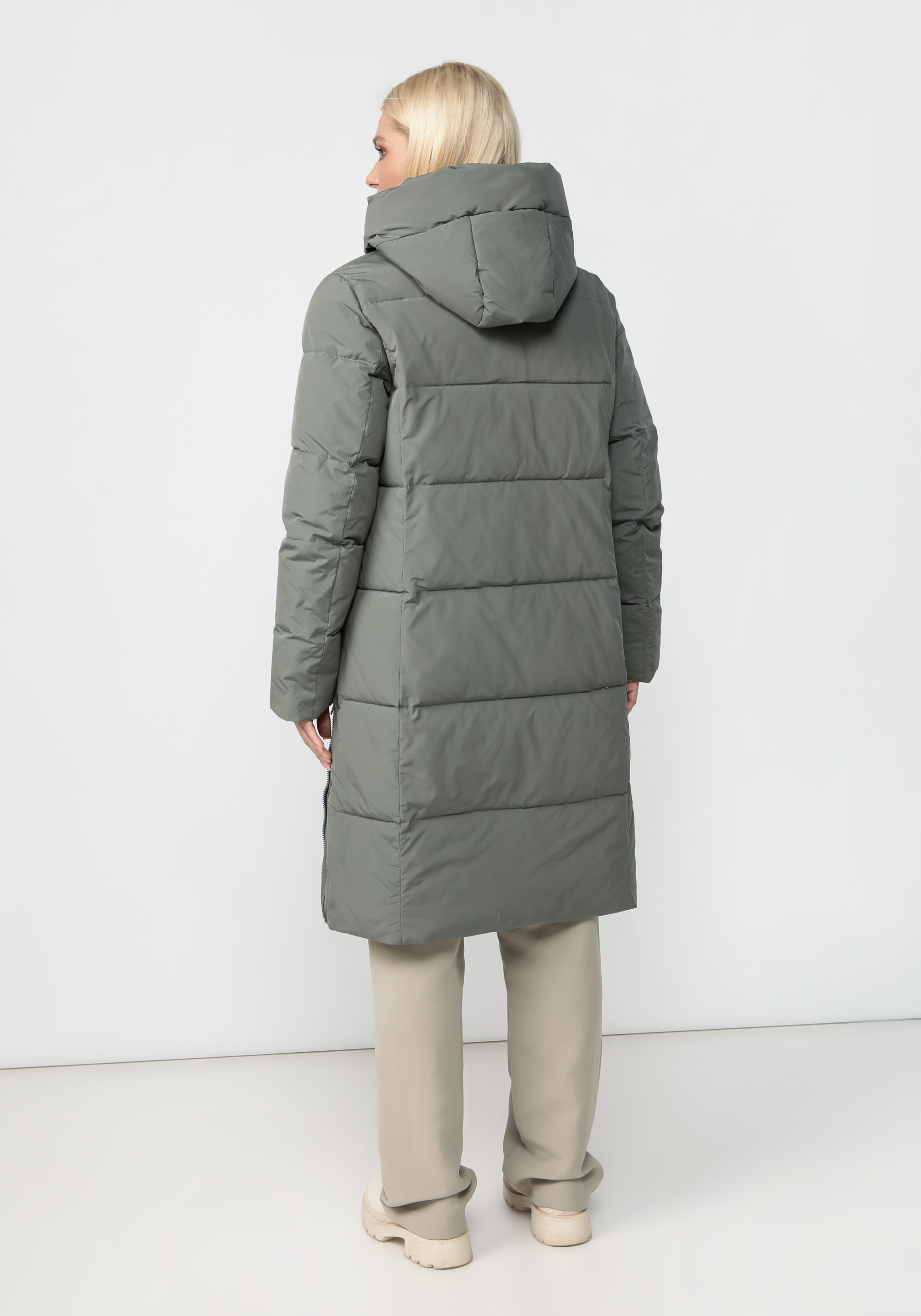 Пальто женское "Лулу" Gevito, размер 54, цвет зеленый - фото 10